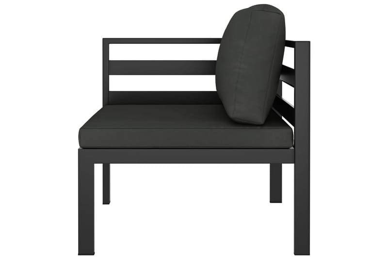 loungesæt til haven 6 dele med hynder aluminium antracitgrå - Antracit - Have - Udendørs miljø - Altan & terrasse - Altanmøbler