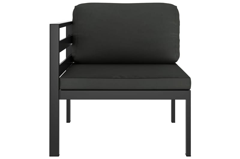 loungesæt til haven 6 dele med hynder aluminium antracitgrå - Antracit - Have - Udendørs miljø - Altan & terrasse - Altanmøbler