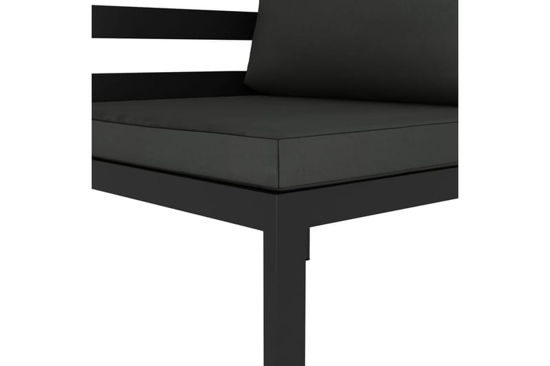 loungesæt til haven 6 dele med hynder aluminium antracitgrå - Antracit - Have - Udendørs miljø - Altan & terrasse - Altanmøbler