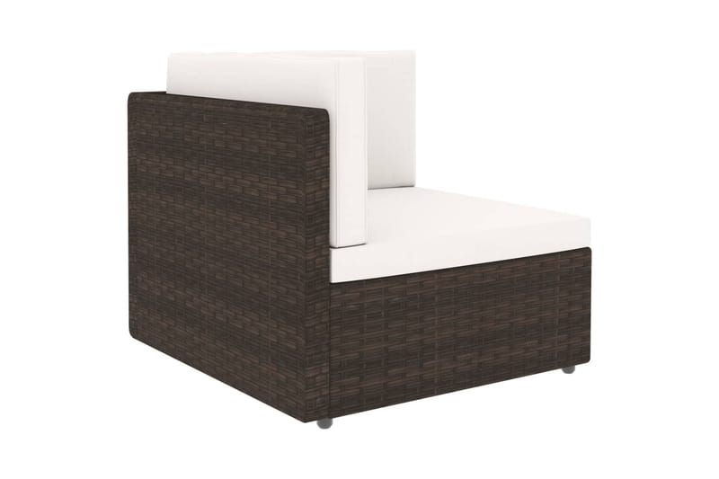 loungesæt til haven med hynder 6 dele polyrattan brun - Brun - Have - Udendørs miljø - Altan & terrasse - Altanmøbler