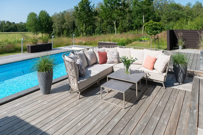 Loungesofa Hillerstorp Jet Set Hjørne - Beige - Havemøbler - Loungemøbler - Loungesofaer