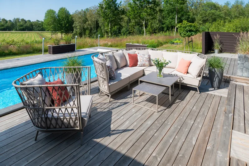 Loungesofa Hillerstorp Jet Set Hjørne - Beige - Havemøbler - Loungemøbler - Loungesofaer