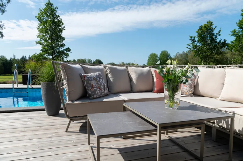 Loungesofa Hillerstorp Jet Set Hjørne - Beige - Havemøbler - Loungemøbler - Loungesofaer