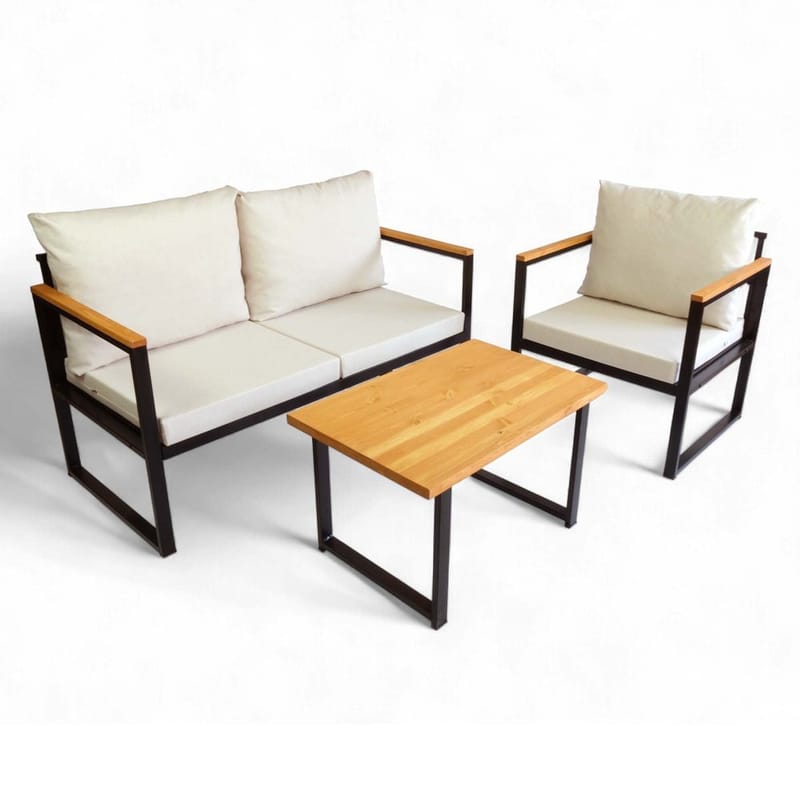 Luvin 3-personers Sofagruppe Udendørs, Beige