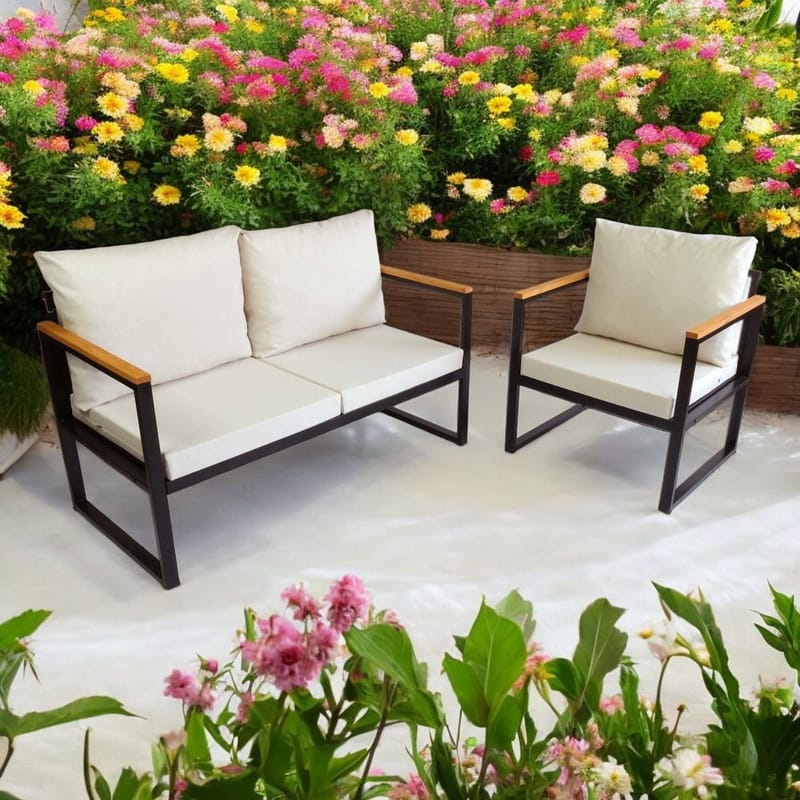 Luvin 3-personers Sofagruppe Udendørs - Beige - Have - Udendørs miljø - Altan & terrasse - Altanmøbler