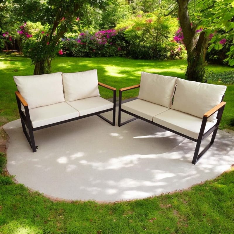 Luvin 4-personers Sofagruppe Udendørs - Beige - Have - Udendørs miljø - Altan & terrasse - Altanmøbler