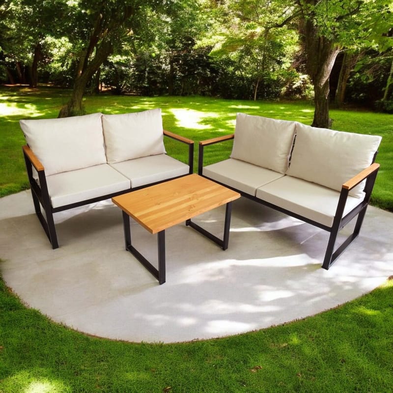 Luvin 4-personers Sofagruppe Udendørs - Beige - Have - Udendørs miljø - Altan & terrasse - Altanmøbler