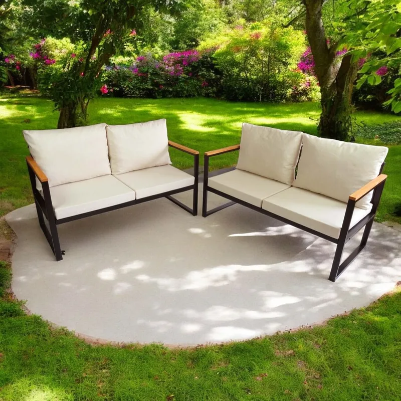 Luvin 4-personers Sofagruppe Udendørs - Beige - Have - Udendørs miljø - Altan & terrasse - Altanmøbler