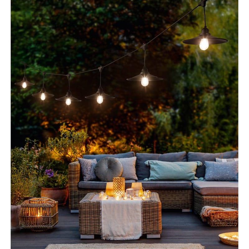 Lyskæde Chain - Med skærm - Have - Udendørs miljø - Altan & terrasse - Altanbelysning