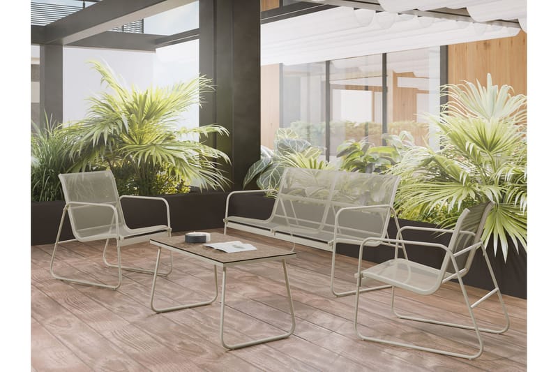 Maplewyn Loungesæt Udendørs - Beige - Have - Udendørs miljø - Altan & terrasse - Altanmøbler