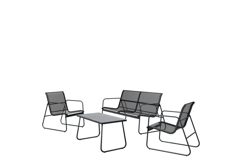 Maplewyn Loungesæt Udendørs, Grå