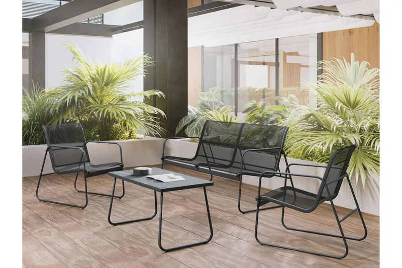 Maplewyn Loungesæt Udendørs - Grå - Have - Udendørs miljø - Altan & terrasse - Altanmøbler