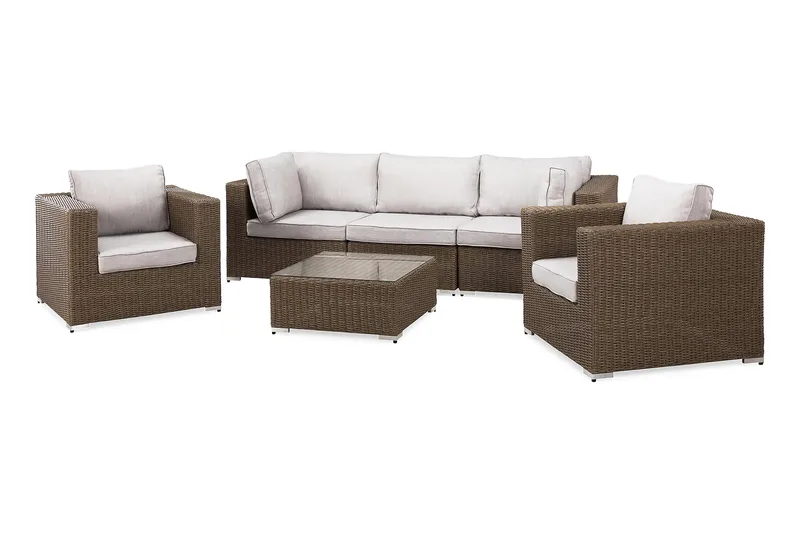 Marcus Loungesæt - Natur Bord 2 Lænestole - Have - Udendørs miljø - Altan & terrasse - Altanmøbler