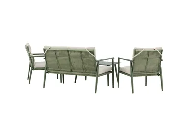 Mazzaro Sofagruppe Udendørs 4-personers - Grøn/Beige - Havemøbler - Loungemøbler - Sofagrupper udendørs
