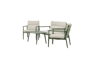 Mazzaro Sofagruppe Udendørs 4-personers - Grøn/Beige - Havemøbler - Loungemøbler - Sofagrupper udendørs