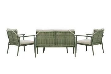Mazzaro Sofagruppe Udendørs 4-personers - Grøn/Beige - Havemøbler - Loungemøbler - Sofagrupper udendørs