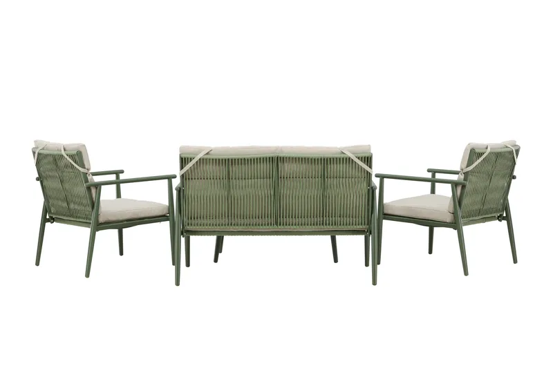 Mazzaro Sofagruppe Udendørs 4-personers - Grøn/Beige - Have - Udendørs miljø - Altan & terrasse - Altanmøbler
