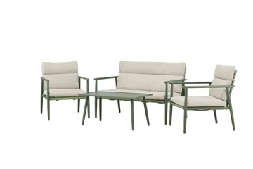 Mazzaro Sofagruppe Udendørs 4-personers - Grøn/Beige - Havemøbler - Loungemøbler - Sofagrupper udendørs