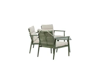 Mazzaro Sofagruppe Udendørs 4-personers - Grøn/Beige - Havemøbler - Loungemøbler - Sofagrupper udendørs
