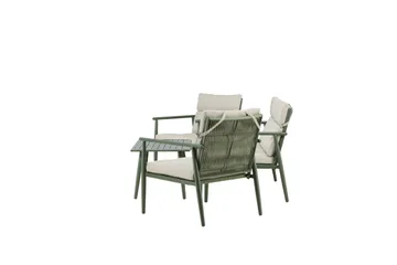 Mazzaro Sofagruppe Udendørs 4-personers - Grøn/Beige - Havemøbler - Loungemøbler - Sofagrupper udendørs