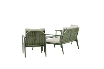 Mazzaro Sofagruppe Udendørs 4-personers - Grøn/Beige - Havemøbler - Loungemøbler - Sofagrupper udendørs