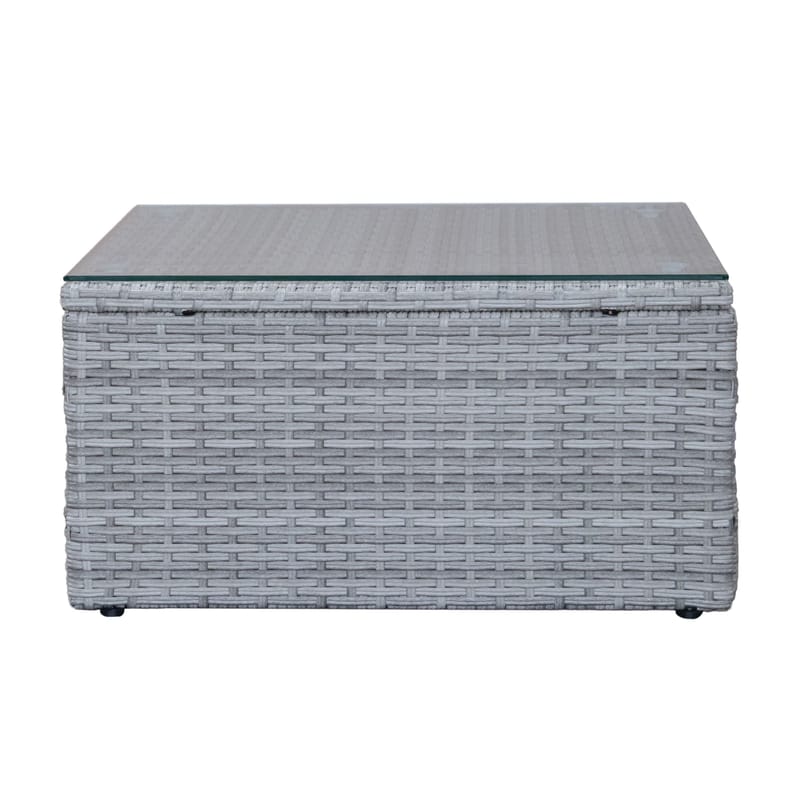 Mendoza 4-personers Sofagruppe - Grå / Blå puder - Have - Udendørs miljø - Altan & terrasse - Altanmøbler