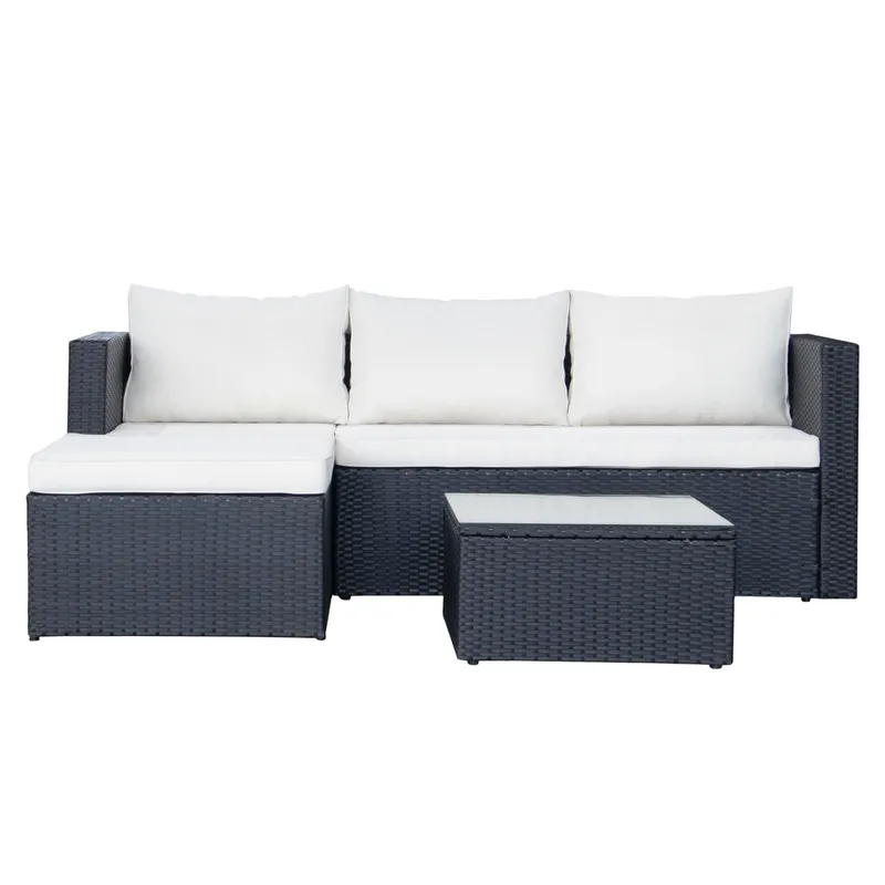 Mendoza 4-personers Sofagruppe, Sort