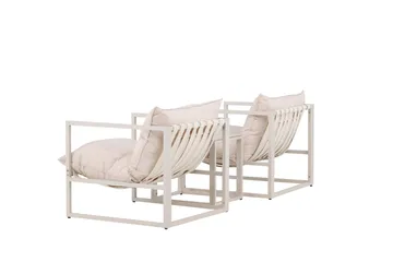 Messina Sofagruppe Udendørs 2-personers - Beige - Havemøbler - Loungemøbler - Sofagrupper udendørs