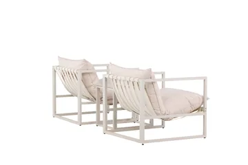 Messina Sofagruppe Udendørs 2-personers - Beige - Havemøbler - Loungemøbler - Sofagrupper udendørs