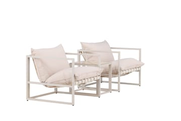 Messina Sofagruppe Udendørs 2-personers - Beige - Havemøbler - Loungemøbler - Sofagrupper udendørs