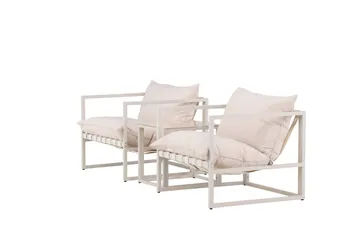Messina Sofagruppe Udendørs 2-personers - Beige - Havemøbler - Loungemøbler - Sofagrupper udendørs