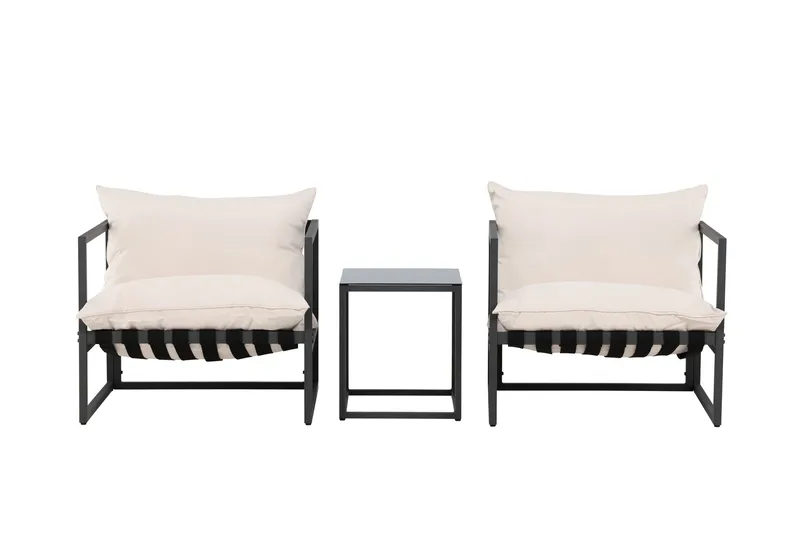 Messina Sofagruppe Udendørs 2-personers, Sort