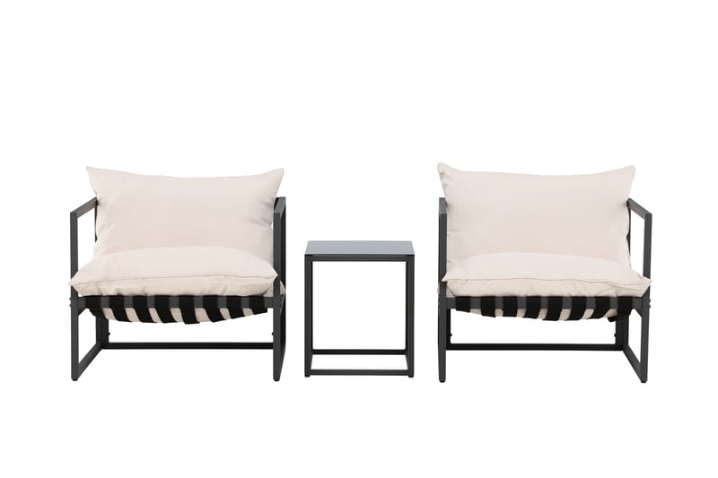 Messina Sofagruppe Udendørs 2-personers, Sort