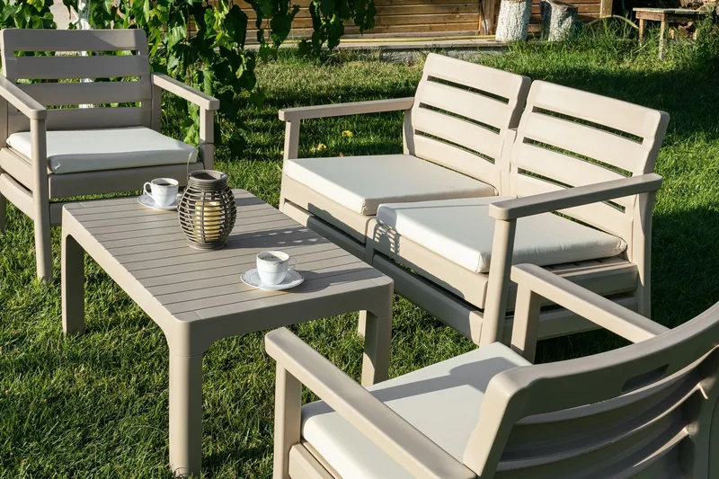 Momira Loungegruppe udendørs - Desert Beige - Have - Udendørs miljø - Altan & terrasse - Altanmøbler