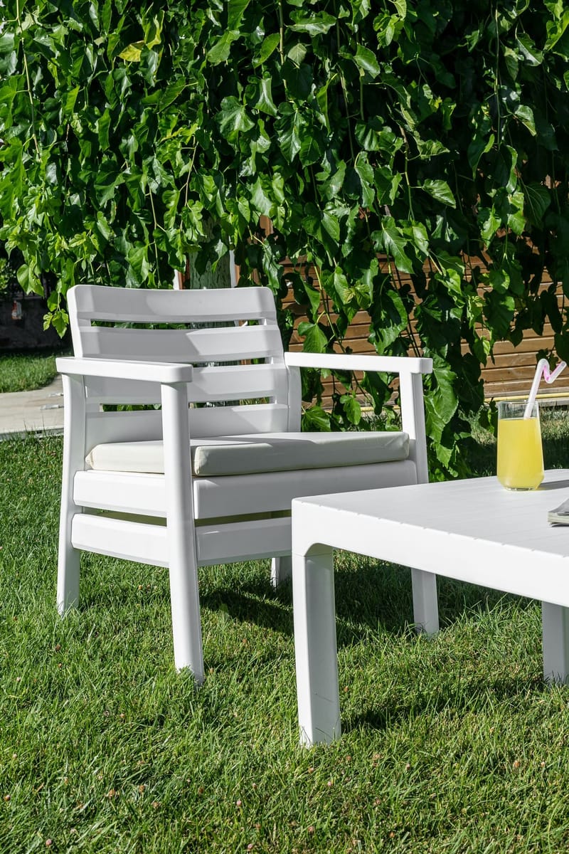 Momira Loungegruppe udendørs - Hvid - Have - Udendørs miljø - Altan & terrasse - Altanmøbler