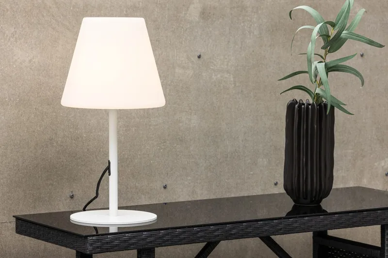 MORIS bordlampe til udendørs brug, Hvid