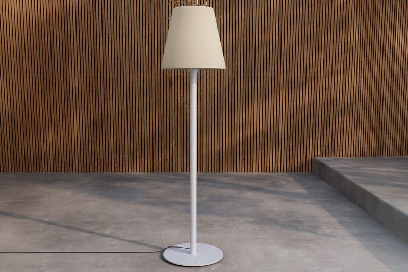 Moris gulvlampe udendørs, Lys blå