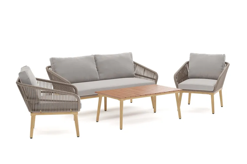 Morrocco loungegruppe til udendørs brug - Brun - Have - Udendørs miljø - Altan & terrasse - Altanmøbler