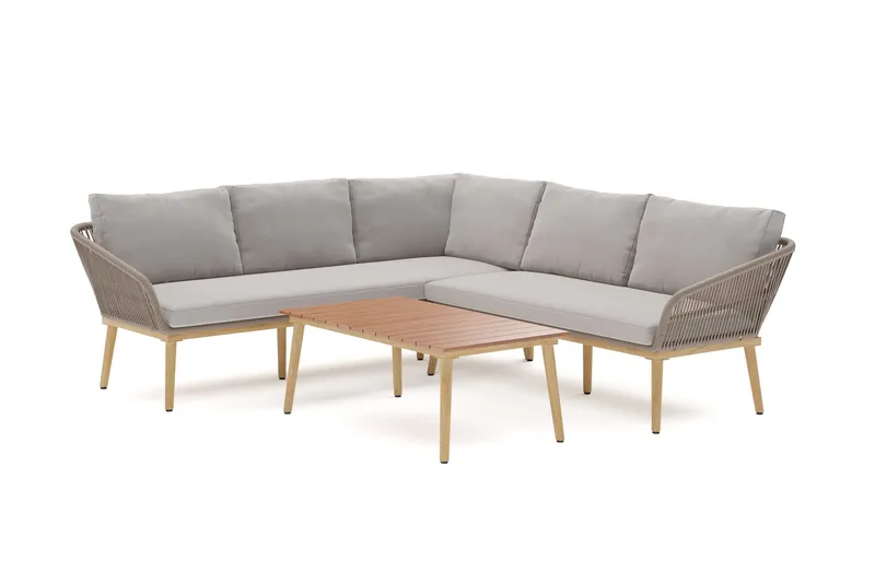 Morrocco loungegruppe til udendørs brug, Brun