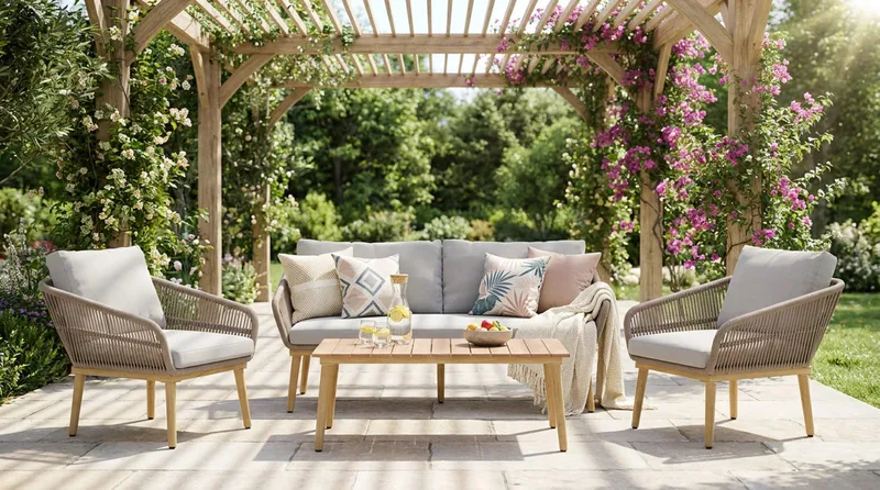 Morrocco loungegruppe til udendørs brug - Brun - Have - Udendørs miljø - Altan & terrasse - Altanmøbler