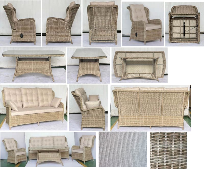 Orleans Recliner Lounge - Beige - Have - Udendørs miljø - Altan & terrasse - Altanmøbler