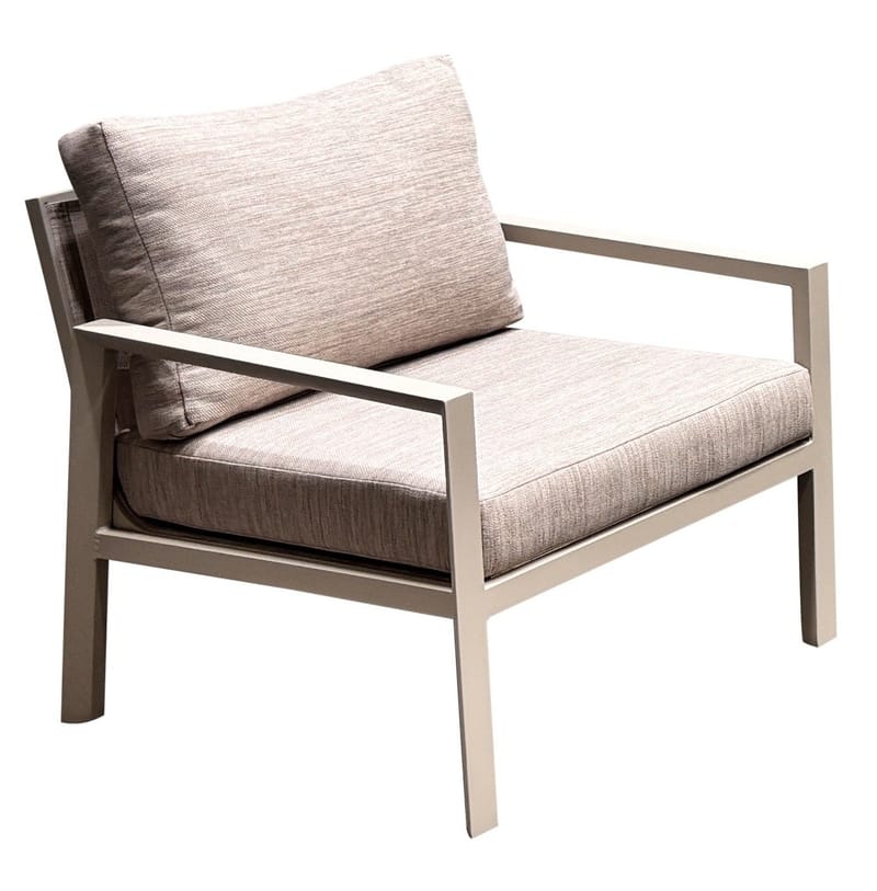 Palermo Havemøbelgruppe Sofagruppe: 3-personers sofa, 2 lænestole, sofabord - Beige - Have - Udendørs miljø - Altan & terrasse - Altanmøbler