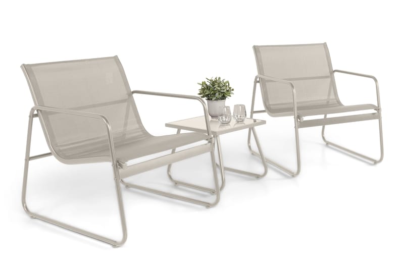 Pelanda cafésæt til udendørs brug - Beige - Have - Udendørs miljø - Altan & terrasse - Altanmøbler