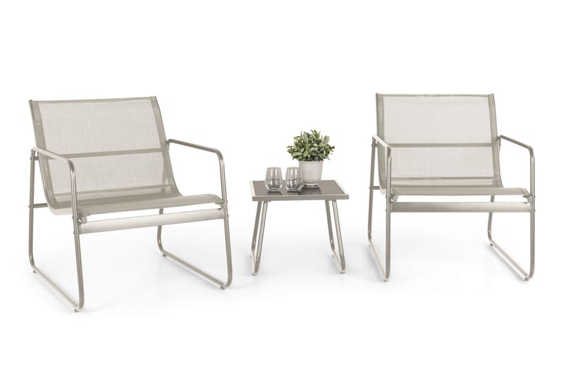 Pelanda cafésæt til udendørs brug - Beige - Have - Udendørs miljø - Altan & terrasse - Altanmøbler