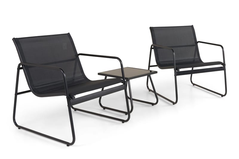 Pelanda cafésæt til udendørs brug - Sort - Have - Udendørs miljø - Altan & terrasse - Altanmøbler