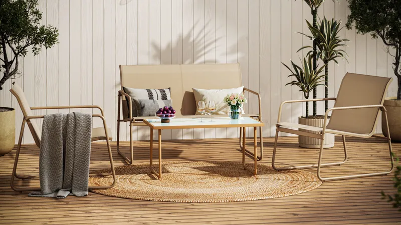 Pelanda Loungegruppe - Beige - Have - Udendørs miljø - Altan & terrasse - Altanmøbler