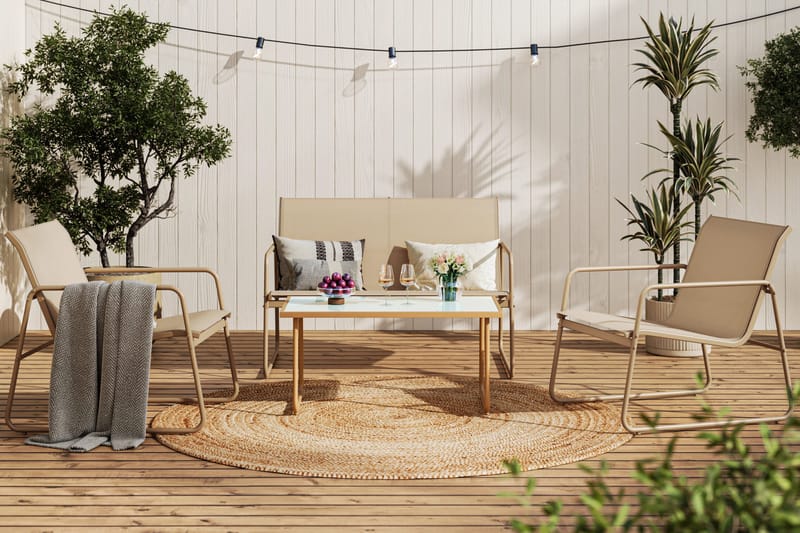 Pelanda Loungegruppe - Beige - Have - Udendørs miljø - Altan & terrasse - Altanmøbler