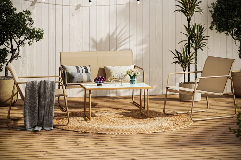 Pelanda Loungegruppe - Beige - Have - Udendørs miljø - Altan & terrasse - Altanmøbler