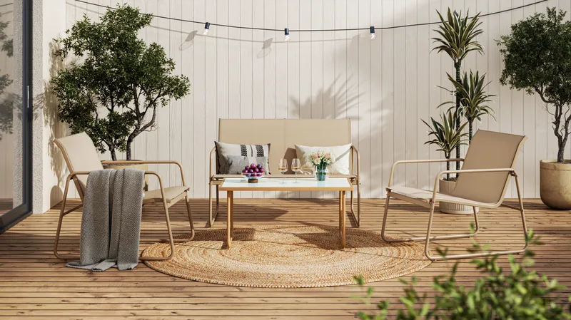 Pelanda Loungegruppe - Beige - Have - Udendørs miljø - Altan & terrasse - Altanmøbler