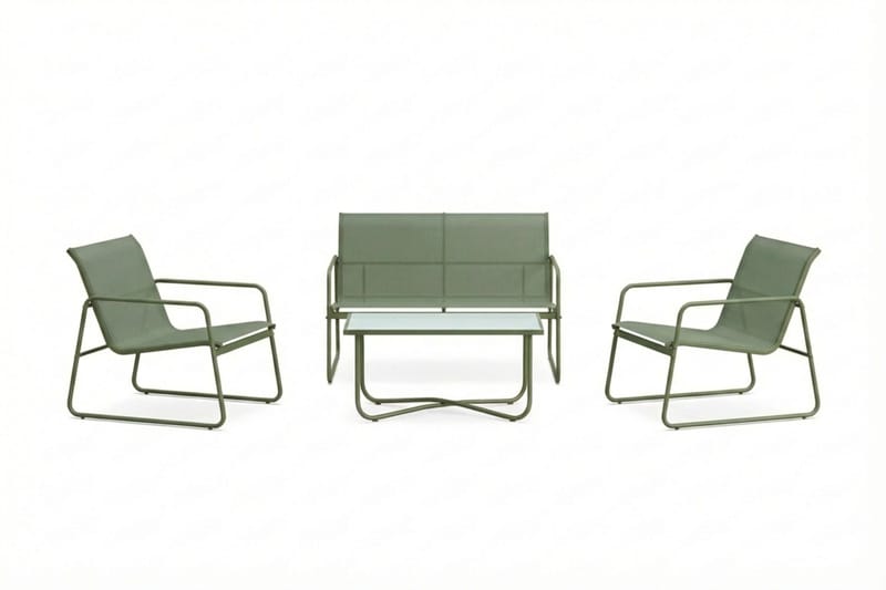 Pelanda loungegruppe til udendørs brug, Grøn
